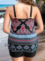 Women’s Vintage Print Vacation Swimwear