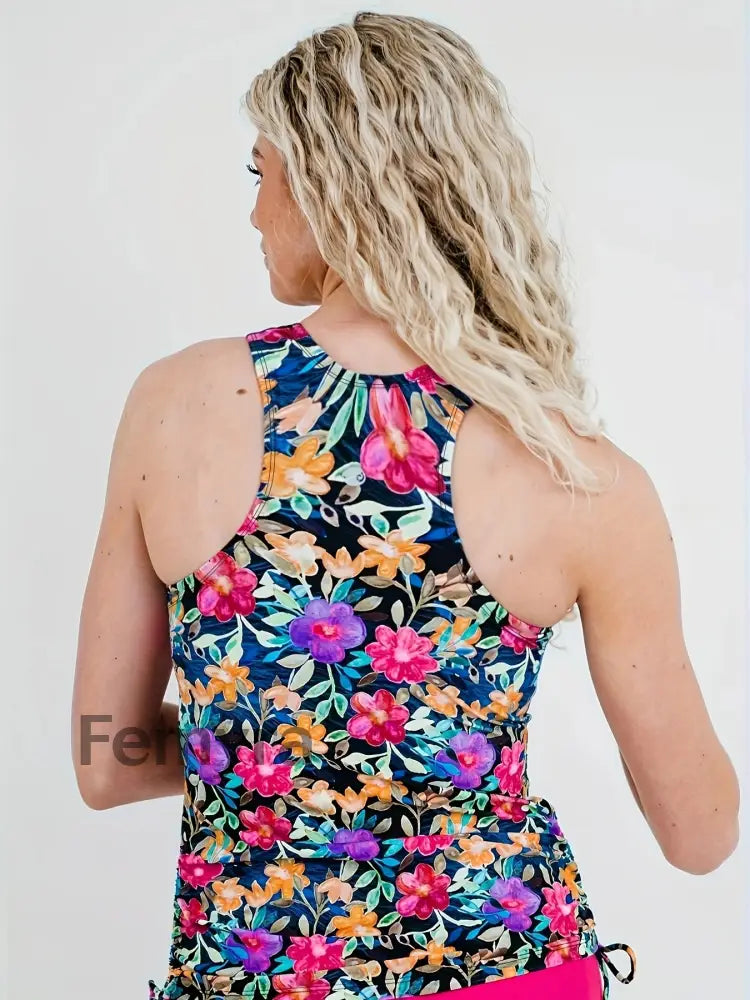 Women’s Vintage Print Vacation Swimwear