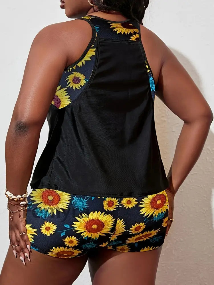 Women’s Vintage Print Vacation Swimwear