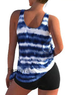 Women’s Vintage Print Vacation Swimwear A / XL