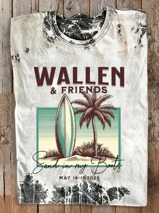 Women’s Wallen Sand In My Boots Printed Short Sleeve T-Shirt As picture / S